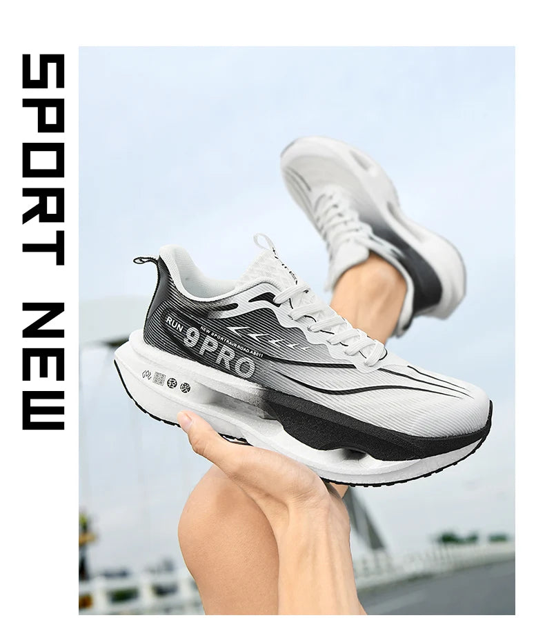 Men's Sneakers 9PRO Carbon Board Skeleton Cushioning Marathon Running Shoes Outdoor Fitness Training Sports Tennis Shoes Women's