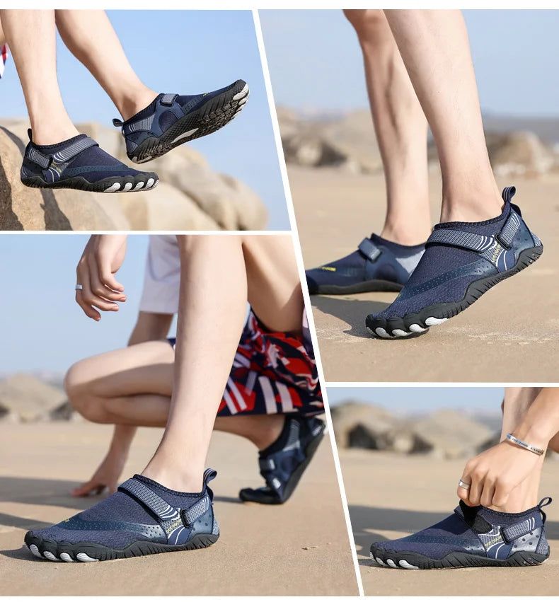 Men Water Shoes Women Wading Sneakers Drainage Barefoot Beach Aqua Shoes Quick Dry Fitness Yoga Shoes Sea Diving Swim Sandals