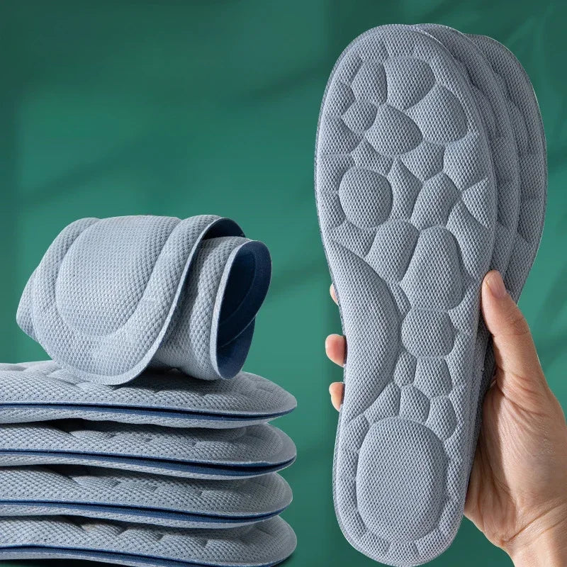 10pcs 5D Massage Memory Foam Insoles Thickening Breathable Cushioning Comfort Support for High Heels Shoes Orthopedic Foot Pads