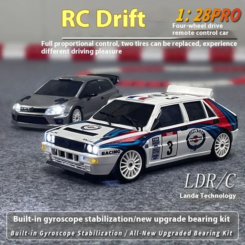 LDRC RC Drift Car 2801PRO 2802PRO 2803PRO 2804PRO 1/28 4WD With Gyroscope Full Proportional Throttle and Steering Car Toys