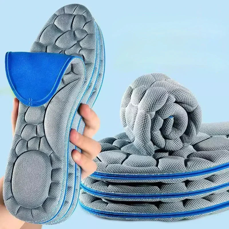 10pcs 5D Massage Memory Foam Insoles Thickening Breathable Cushioning Comfort Support for High Heels Shoes Orthopedic Foot Pads