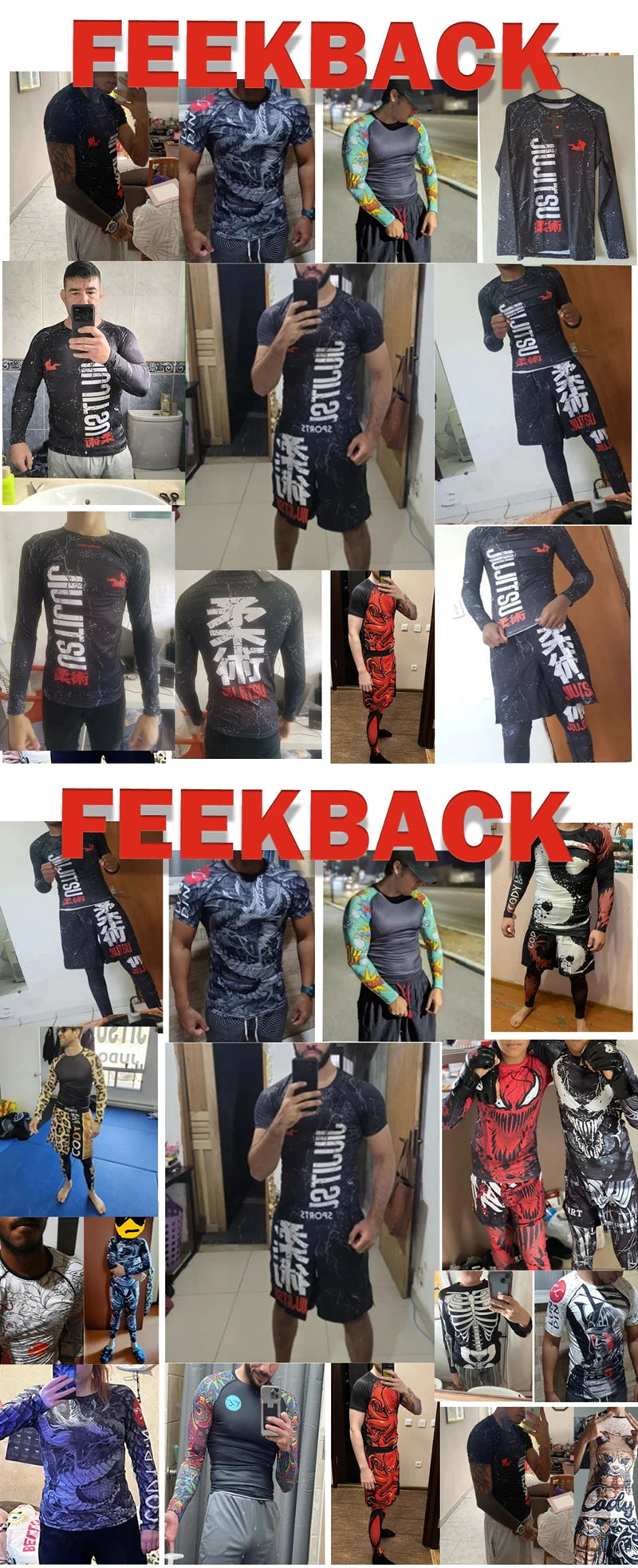 Sublimation Print Compression UV Protection Jersey + MMA Boxing Pants Workout Sport Suit Men Jiu Jitsu Fitness Rash Guard Sets