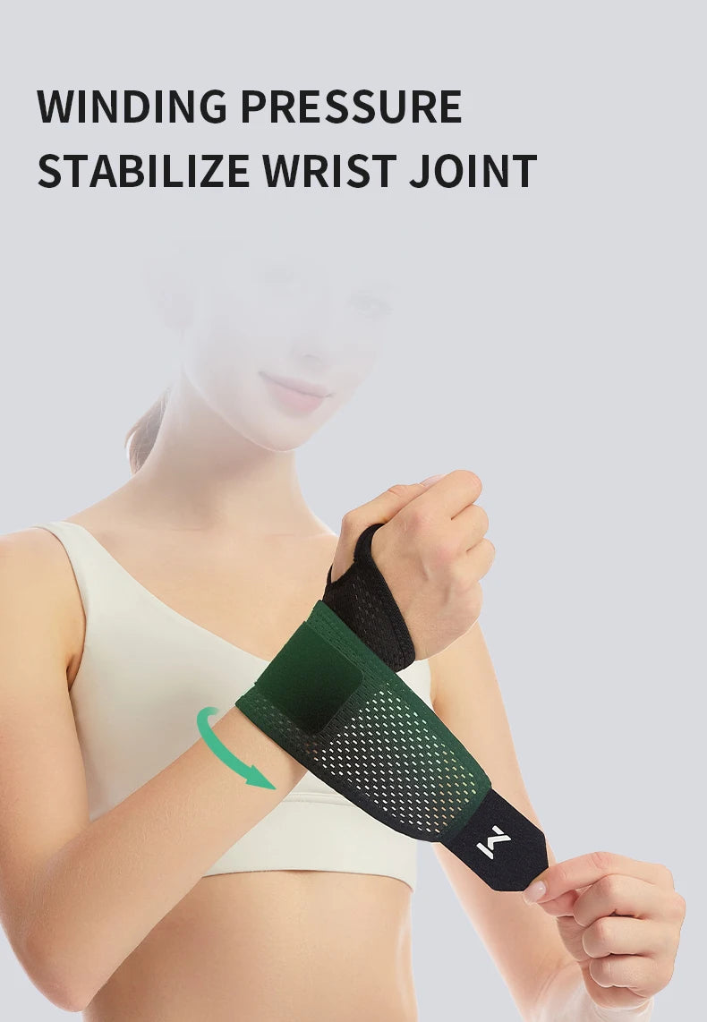 1 Breathable Mesh Wrist Support Joint Pain & Sprain Protection Chronic Overuse Wrist Support Wrap-Around Compression Sleeve