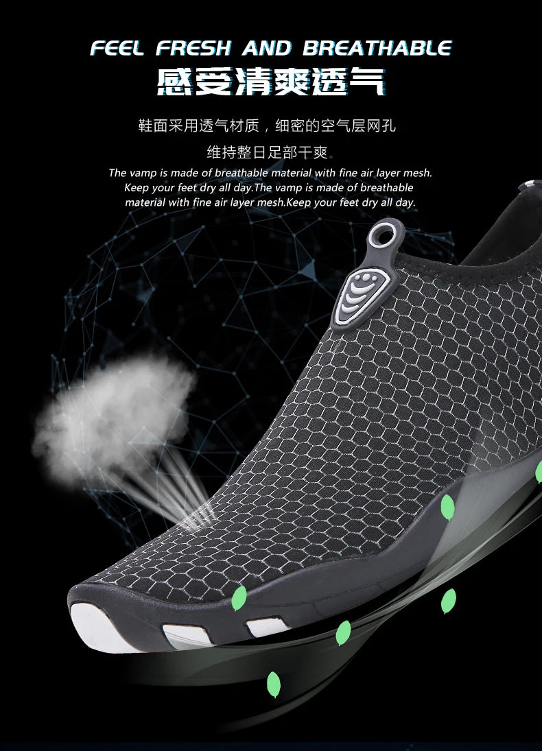 Lager Size Unisex Outdoor Aqua Shoes Couples Vacation Beach Barefoot Swimming Shoes Indoor Fitness Yoga Shoes 35-46#