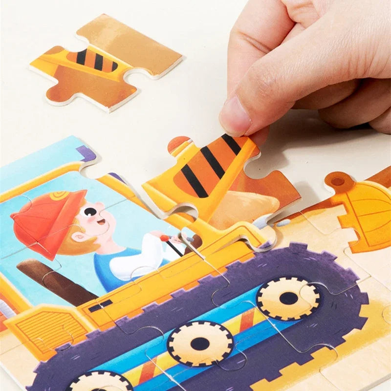 Montessori Kids Toys Magnetic Advance Educate Book Folding Jigsaw 3 In 1 Animal Marine Dinosaur Cognitive Early Education Gifts