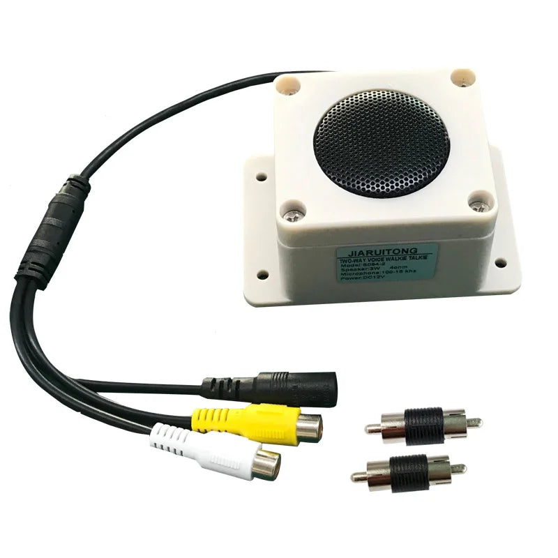 Waterproof Microphone Speaker In 1 Device for Security Camera Outdoor for IP Camera Audio Recording Two Way Radio Interphone