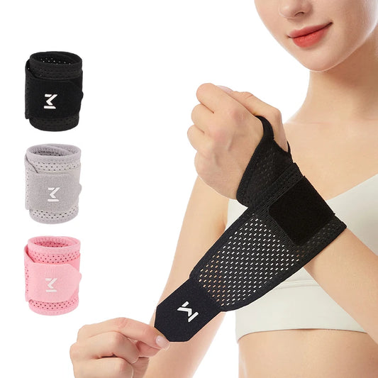 1 Breathable Mesh Wrist Support Joint Pain & Sprain Protection Chronic Overuse Wrist Support Wrap-Around Compression Sleeve