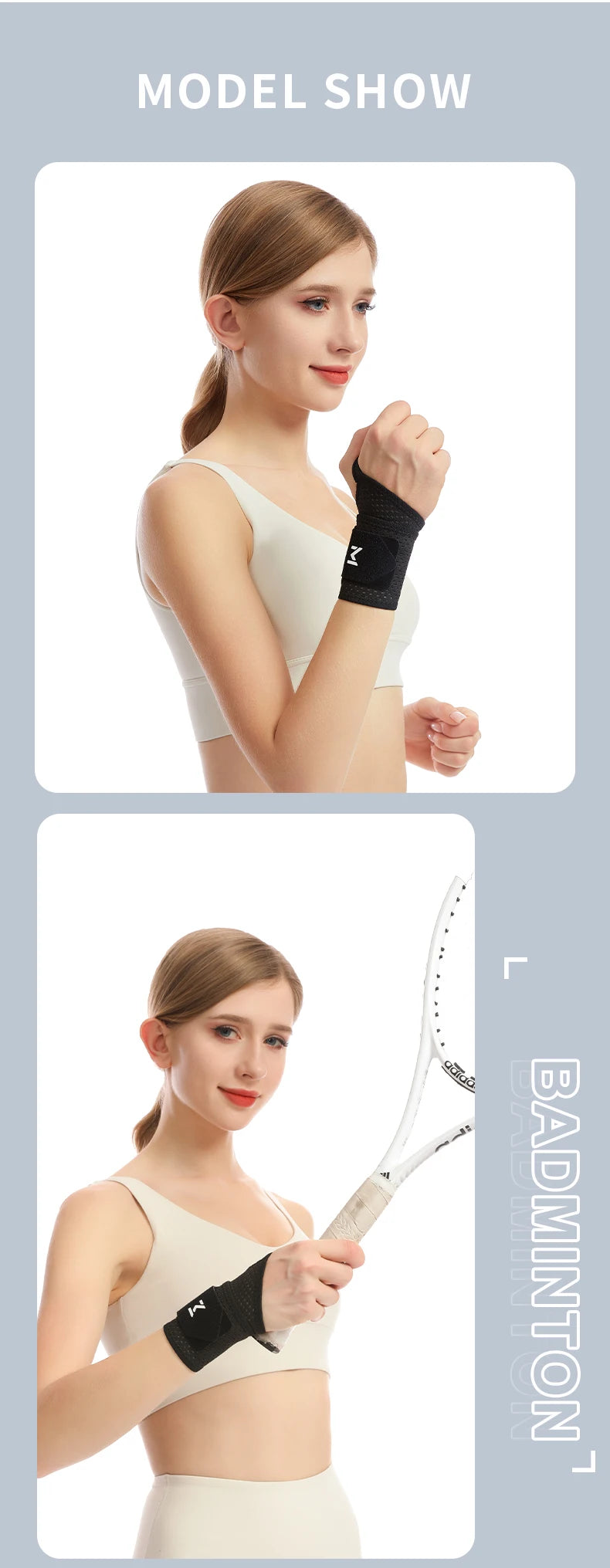 1 Breathable Mesh Wrist Support Joint Pain & Sprain Protection Chronic Overuse Wrist Support Wrap-Around Compression Sleeve