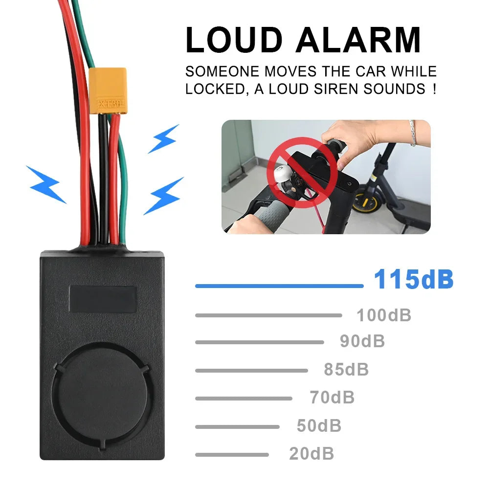 Anti-Theft Alarm Set for Xiaomi M365 Pro 2 1s for Ninebot Max G30 G30D Electric Scooter Remote Control Security Warning Speaker