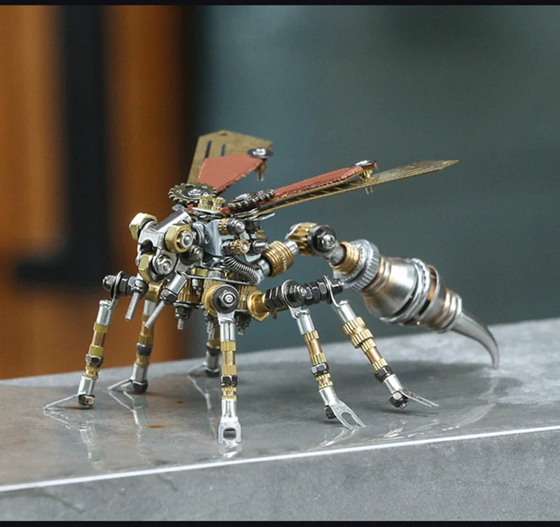 Mechanical Insect Iron Metal DIY Building Blocks 3D Three-Dimensional Assembly Model Puzzle toys Birthday Gift for Kid Adult
