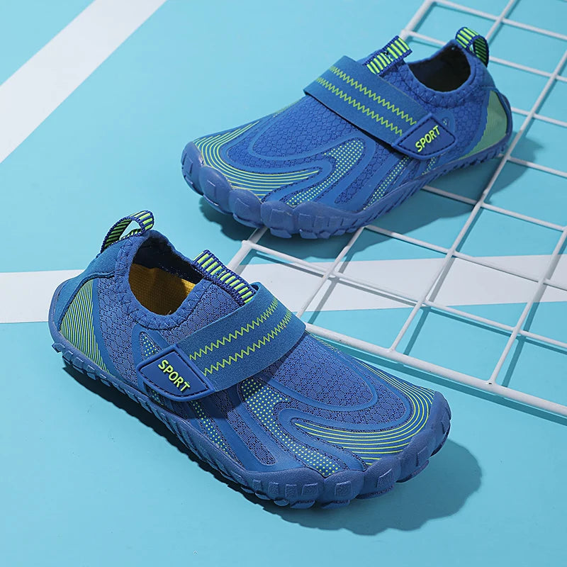 Children Boys And Girls Beach Quick Diving Shoes Qianjiang Swimming Shoes Indoor Fitness Floor Shoes Bathroom Shoes 28-38#