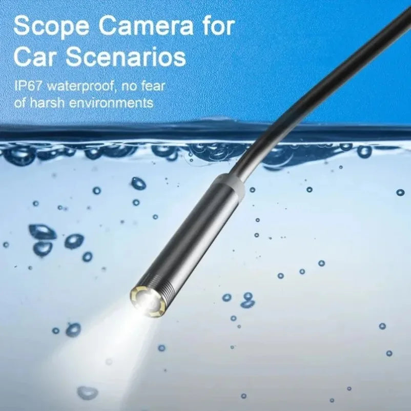 Type-C 7mm Endoscope Scope Camera 1m 1.5m 2m for Car Scenarios Endoscope Camera with 6 Led Lights Ideal for Car Engines