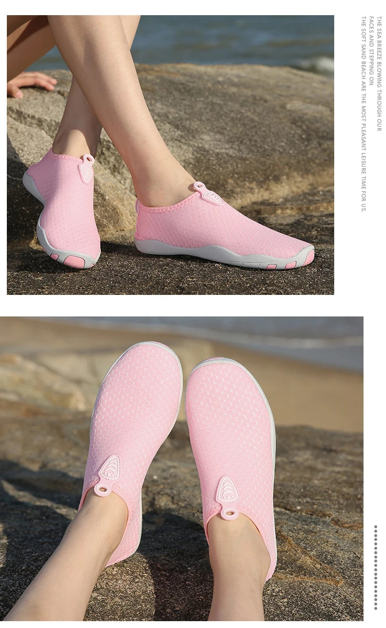 Lager Size Unisex Outdoor Aqua Shoes Couples Vacation Beach Barefoot Swimming Shoes Indoor Fitness Yoga Shoes 35-46#