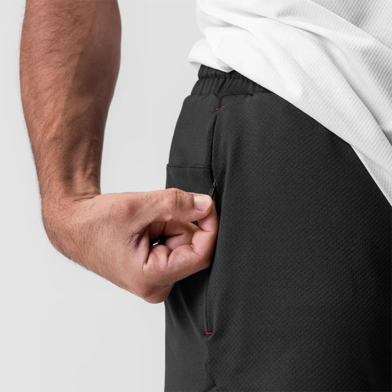 Men's Quick Dry Casual Shorts Running Sports Jogging Basketball Short Pants Male Gym Fitness Bottoms Compression Sweatpants