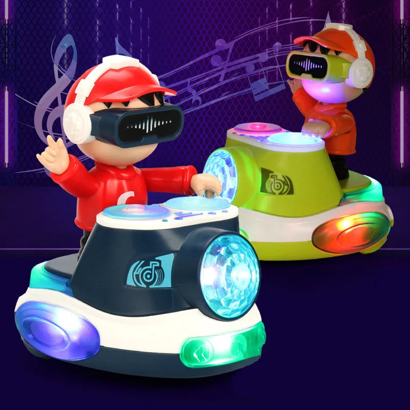 Toddler DJ Car Electronic DJ Bouncin Beats with Music Lights Bouncing Action Swing Dancing Learning Interactive Toy for Kid Gift