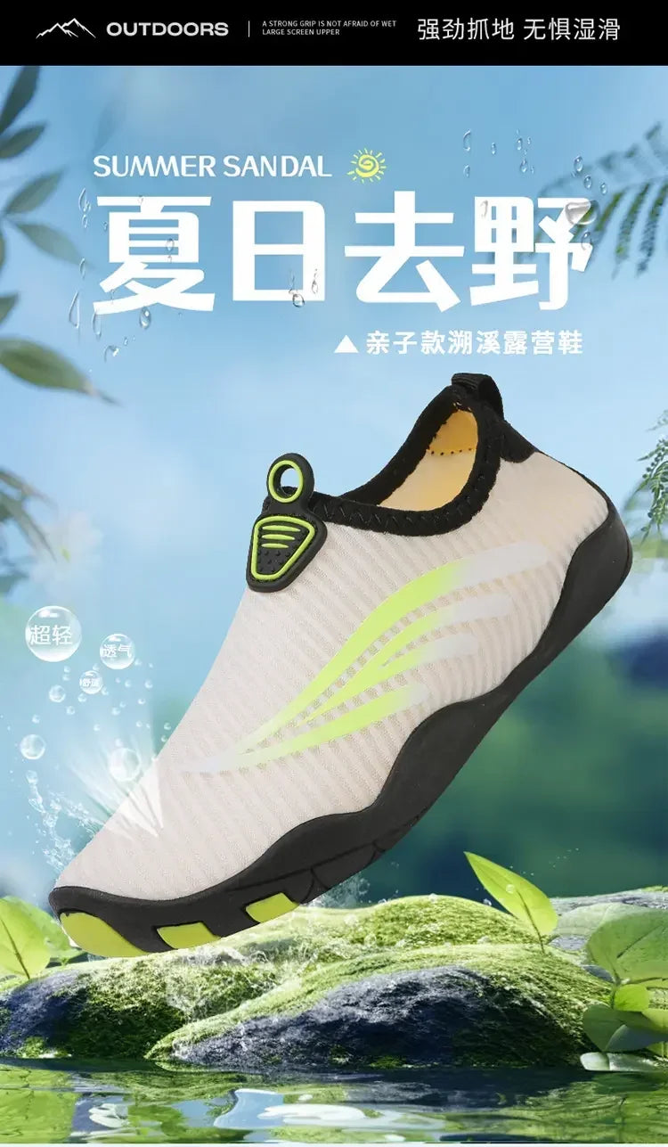 Unisex Indoor Fitness Special Shoes Parent-Child Couple Vacation Beach Swimming Shoes Men Snorkeling Quick Dry Aqua Shoes #27-42