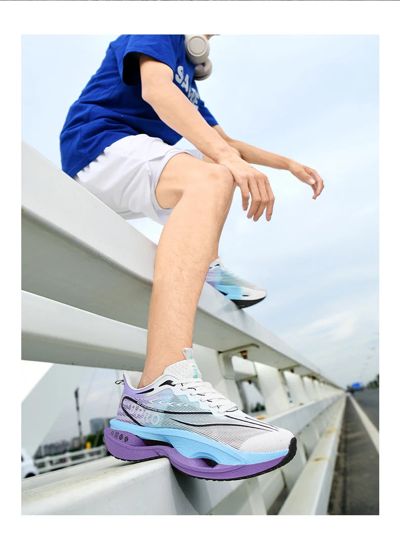 Men's Sneakers 9PRO Carbon Board Skeleton Cushioning Marathon Running Shoes Outdoor Fitness Training Sports Tennis Shoes Women's