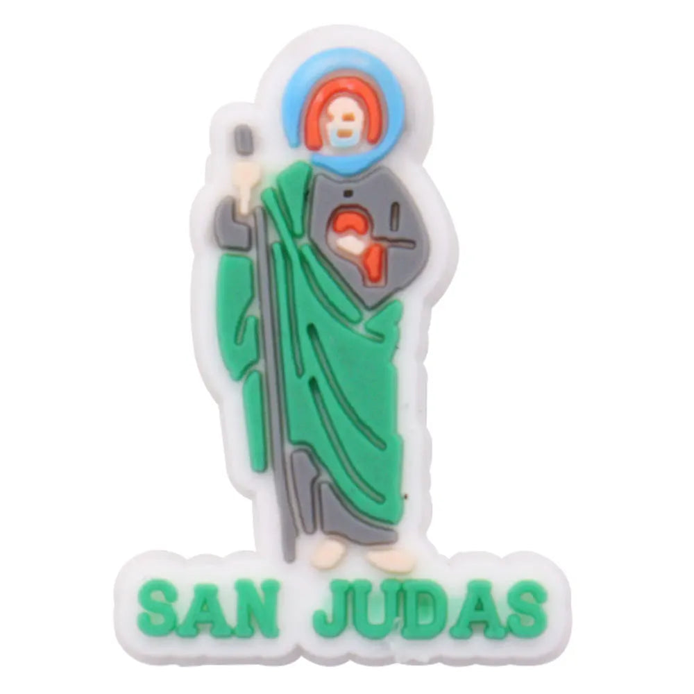 1-14Pcs Faith Jesus Love You Cross God Adult Shoe Buckle Charms Man Decorations DIY Kids Birthday Gifts