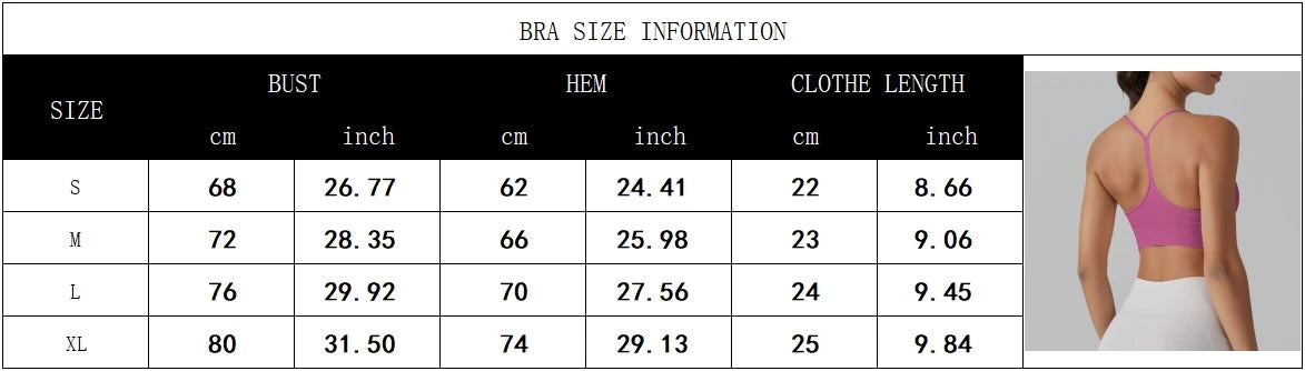 Women Sport Bra Fitness Top Yoga Bra Underwear Sexy Y-back Running Yoga Gym Crop Top Women Push Up Sports Bra