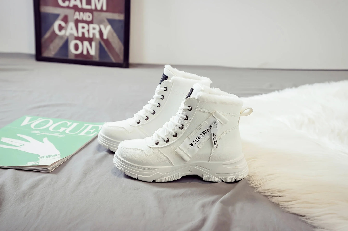 Women's Ankle Boot, Short Boot, Winter Boot with Thick Lining and Insulation, Stylish and Versatile, Thick-Soled Winter Boot