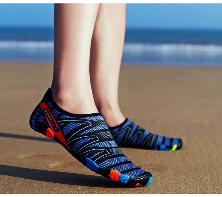 Lager Size Unisex Outdoor Aqua Shoes Couples Vacation Beach Barefoot Swimming Shoes Indoor Fitness Yoga Shoes 35-46#