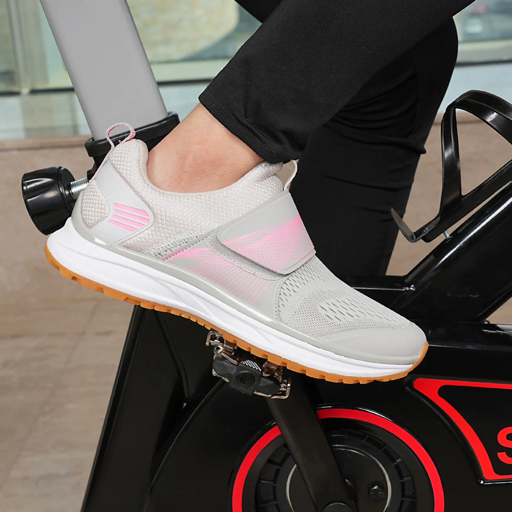 Women's indoor fitness dynamic cycling shoes hard soled rubber soled cycling shoes SPD MTB Sneakers mountain Bike shoes