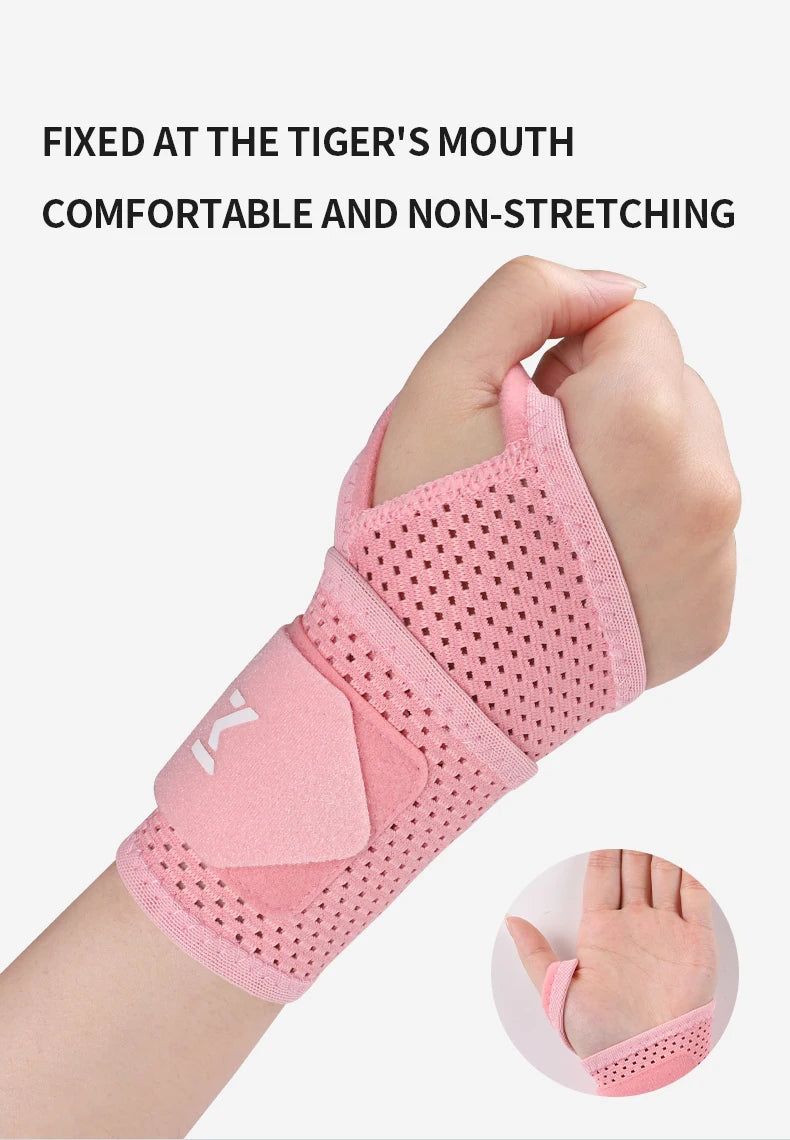 1 Breathable Mesh Wrist Support Joint Pain & Sprain Protection Chronic Overuse Wrist Support Wrap-Around Compression Sleeve