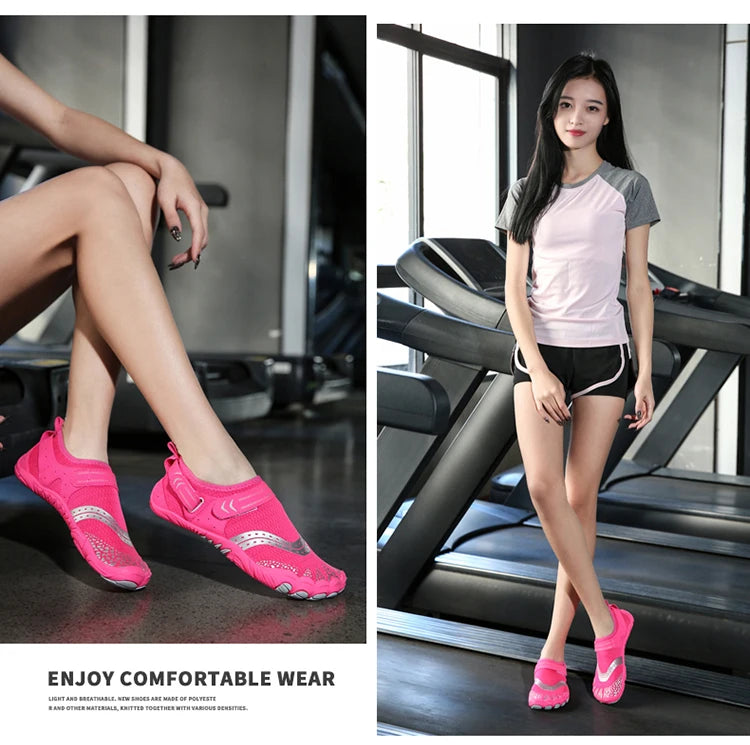 Indoor Fitness Shoes Men Women Yoga Treadmill Barefoot Shoes Gym Special Shock-absorbing Skipping Shoe Non-slip Training Sneaker