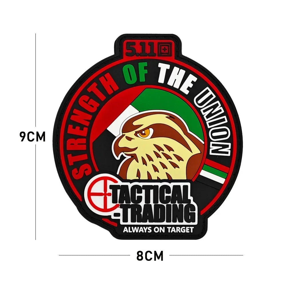 3D Tactical Military Patches PVC Fitness Armband Vests Hats Badges Soft Rubber Sword Cat Bear Morale Hook Loop Applique Emblem