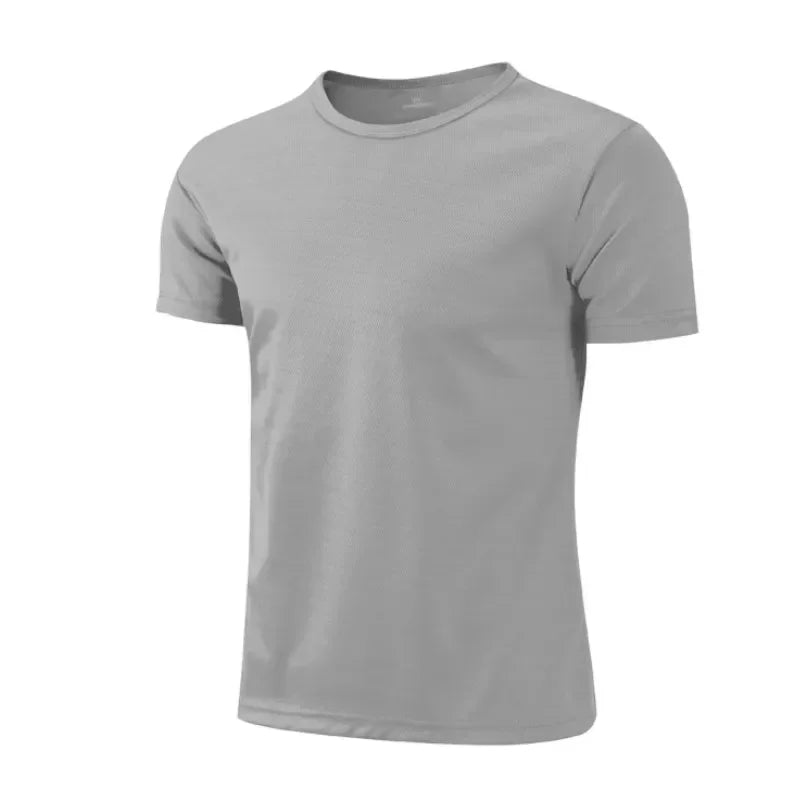 Quick-drying Round Neck Sport T-shirt Gym Fitness Shirt Trainer Running T-shirt Men Breathable Sportswear Костюм Женский Летний