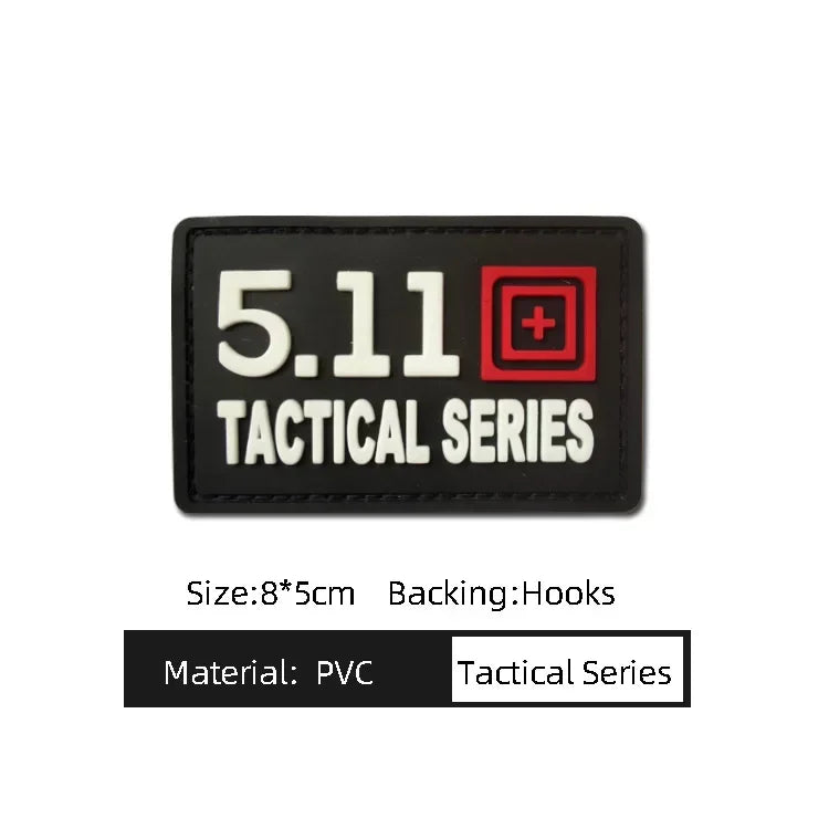 3D Tactical Military Patches PVC Fitness Armband Vests Hats Badges Soft Rubber Sword Cat Bear Morale Hook Loop Applique Emblem