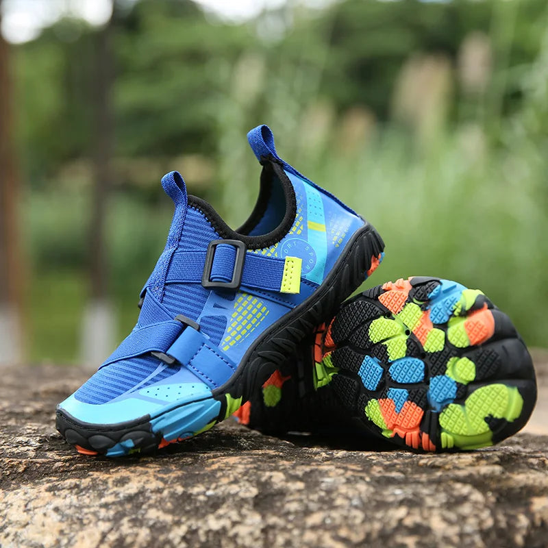 Children Boys And Girls Beach Quick Diving Shoes Qianjiang Swimming Shoes Indoor Fitness Floor Shoes Bathroom Shoes 28-38#