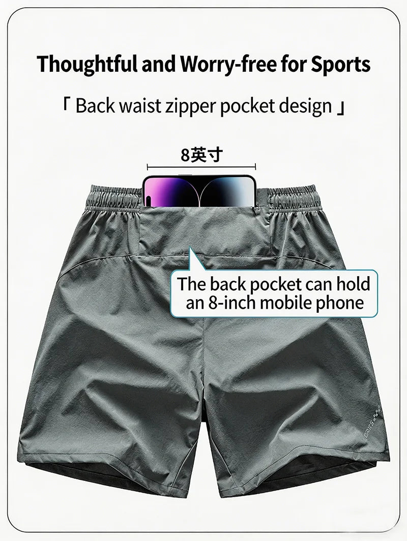 Quick Dry Men's Running Shorts Men Sports Jogging Fitness Male Jogger Workout Training Gym Sports Shorts Men Summer Shorts