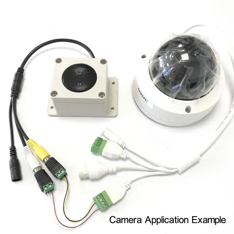 Waterproof Microphone Speaker In 1 Device for Security Camera Outdoor for IP Camera Audio Recording Two Way Radio Interphone
