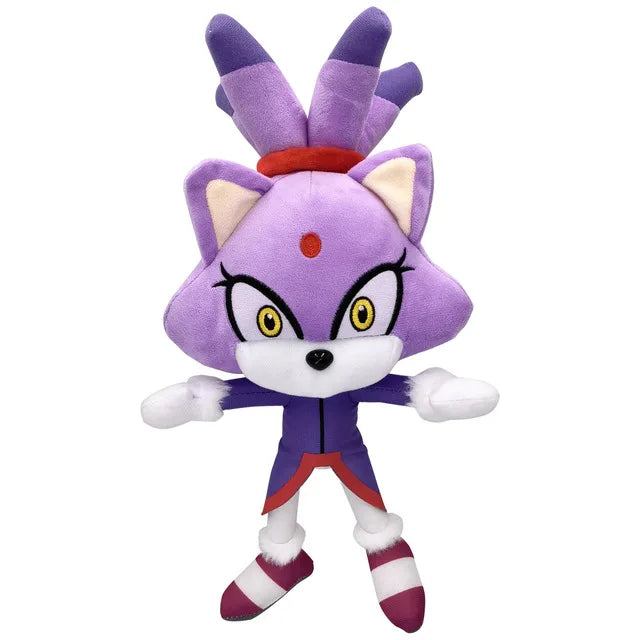 27-35cm Sonic Plush Stuffed Toys Shadow Tails Jet the Hawk Blaze the Cat Soft the Hedgehog Plushies Doll Kids Birthday Gifts Toy