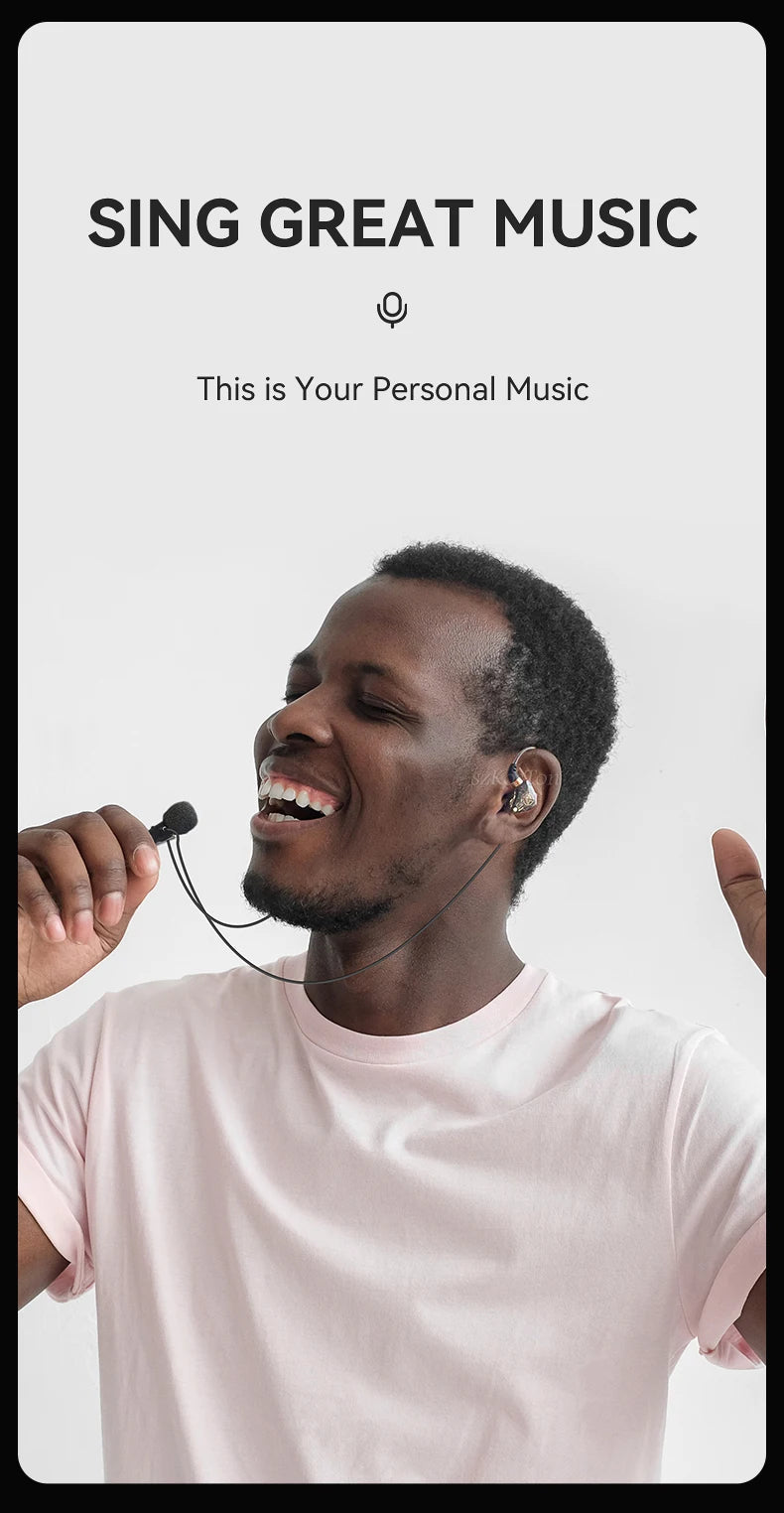 HiFi Wired Headphones with Microphone Noise-Cancelling Dynamic Earphones In Ear Earbuds Bass Headset For Sports Fitness Music