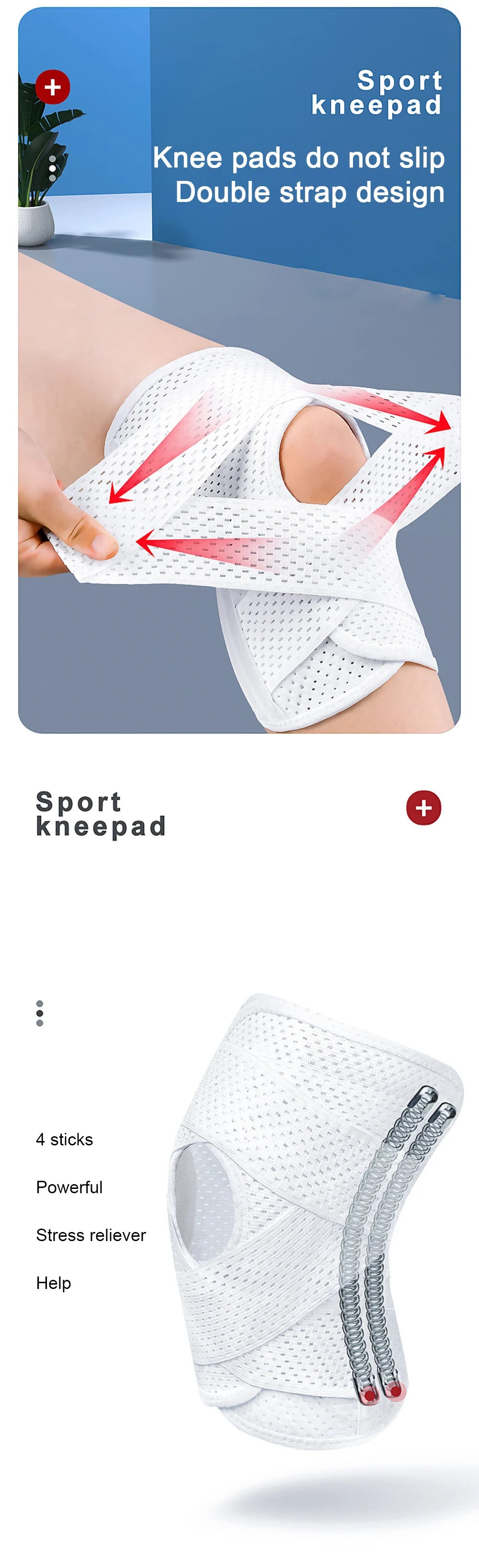 1PC Sports Knee Pads Joints Protector Men Women Pressurized Kneepad Fitness Mountaineering Knee support Equestrian Protector