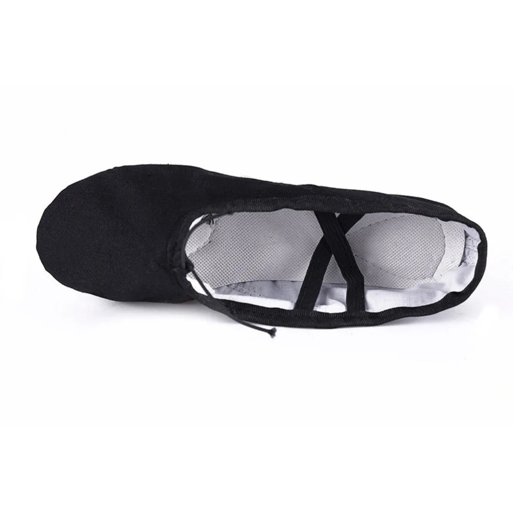 Hot Sale 4 Colors Shoes Canvas Ballet Pointe Shoes Fitness Gymnastics Dance Shoes For Kids Children Baby Girl Fashion Shoes Baby