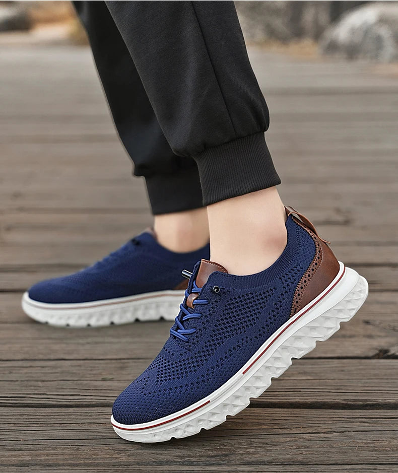 Men Sneakers Men Mesh Casual Shoes Fashion Lightweight Breathable Soft Soled Shoes Summer Outdoor Sports Fitness Large Size 48