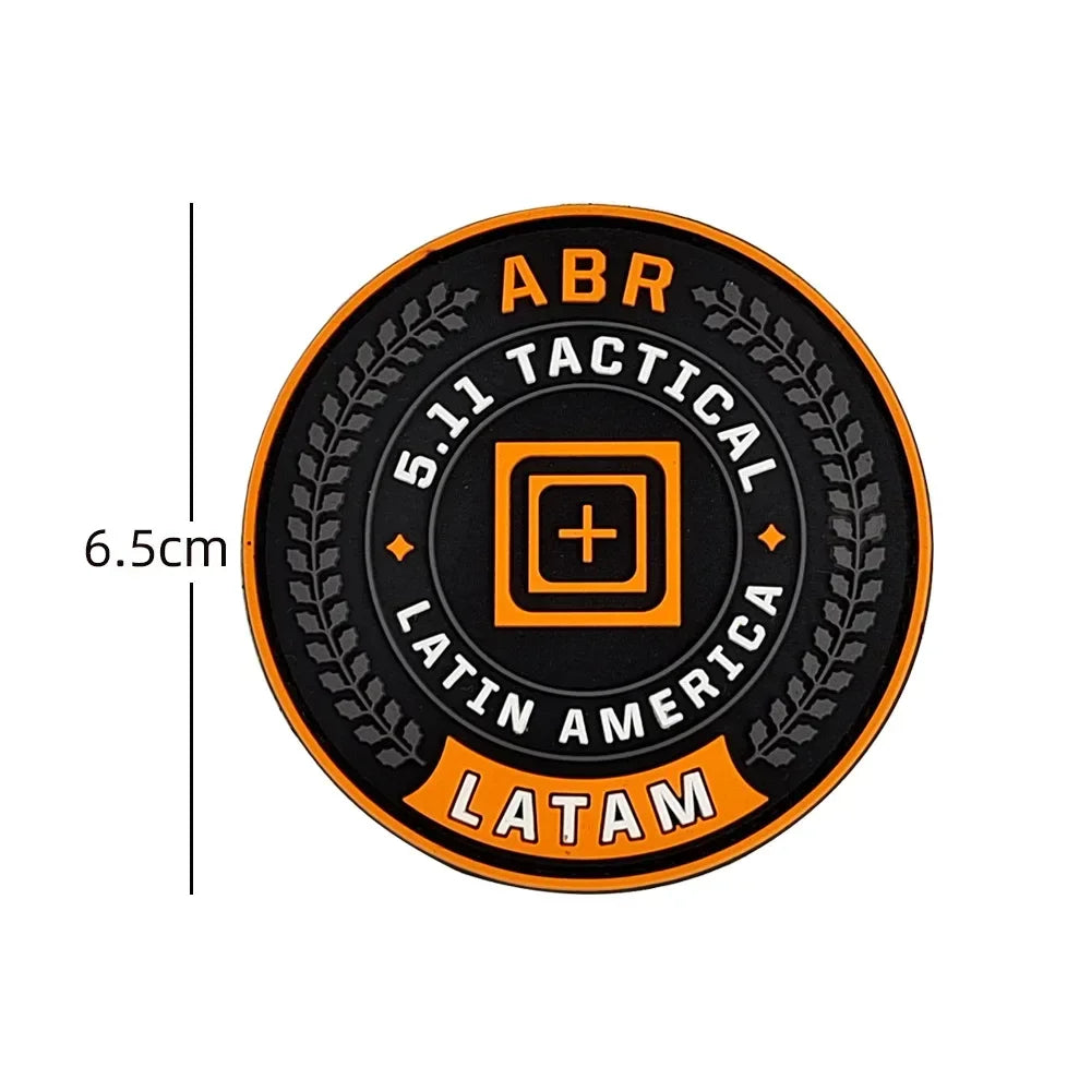 3D Tactical Military Patches PVC Fitness Armband Vests Hats Badges Soft Rubber Sword Cat Bear Morale Hook Loop Applique Emblem