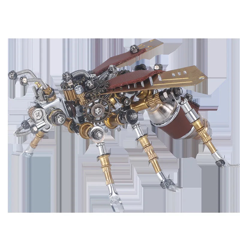 Mechanical Insect Iron Metal DIY Building Blocks 3D Three-Dimensional Assembly Model Puzzle toys Birthday Gift for Kid Adult