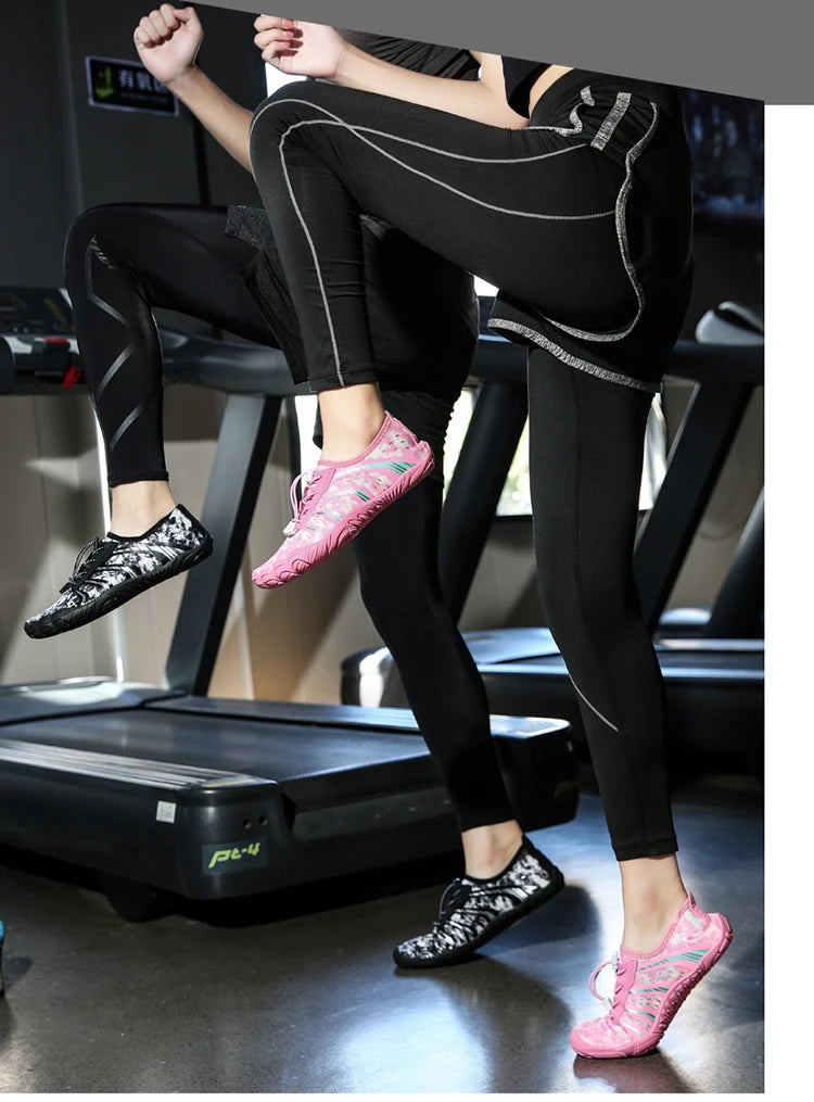 Indoor Fitness Shoes Men Women Yoga Treadmill Barefoot Shoes Gym Special Shock-absorbing Skipping Shoe Non-slip Training Sneaker