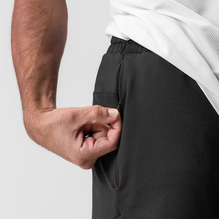 Men's Quick Dry Casual Shorts Running Sports Jogging Basketball Short Pants Male Gym Fitness Bottoms Compression Sweatpants