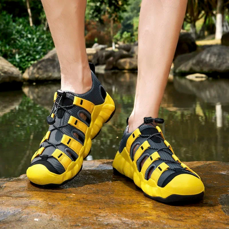 Quick Dry Water Shoes Men Beach Aqua Shoes Summer Outdoor Trekking Camping Hiking River Tracing Rainforest Hike Climbing Boating