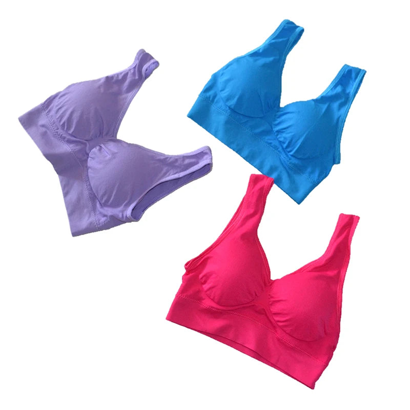 L-6XL Sports Bras for Women Yoga Plus Large Big Size Ladies Bralette Fat Top Underwear Padded Fitness Running Vest Brassiere