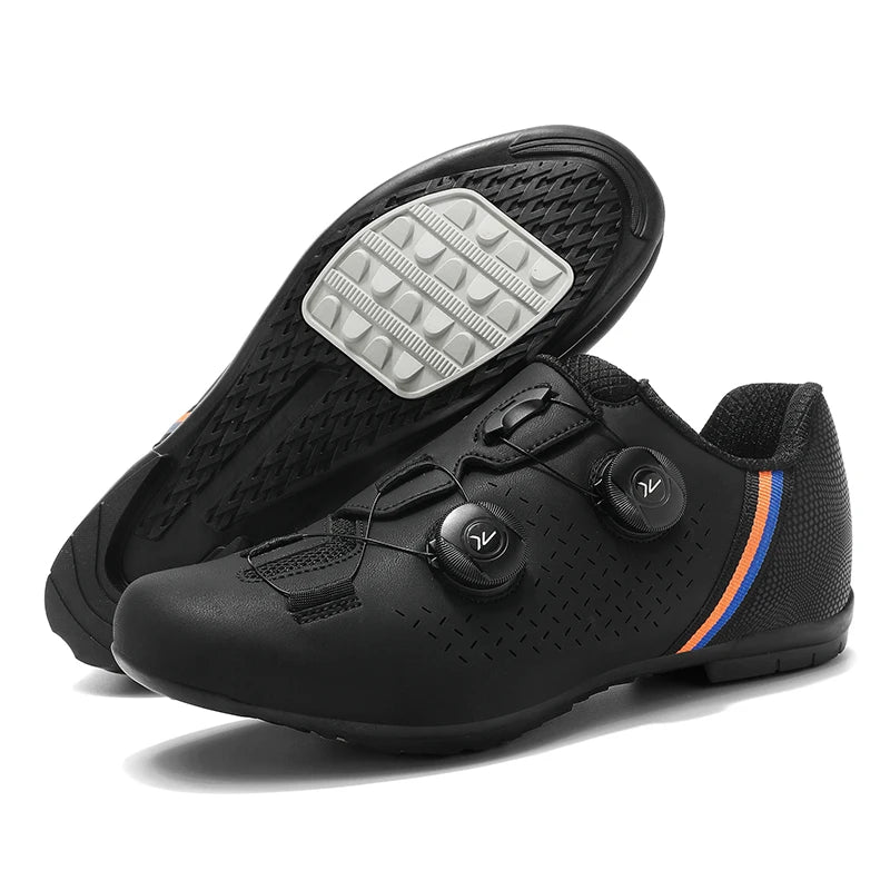 LIANYI July New Double Buckle Cycling Shoes Couple Bicycle Self-Locking SPD Road Bike MTB Cycling Sports Fitness Training Shoes