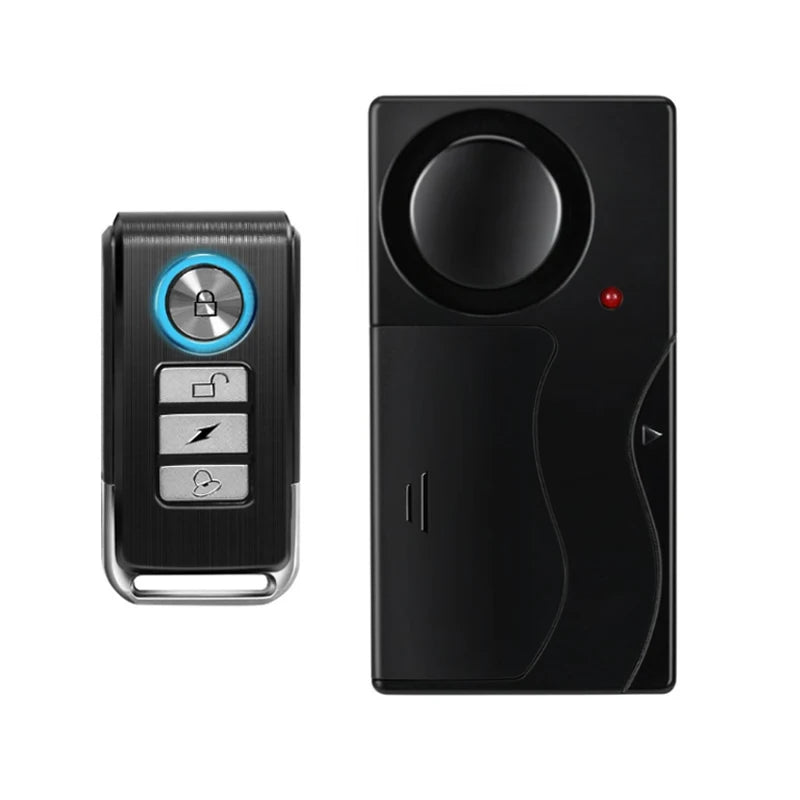 Wireless Door Window Vibration Sensor Alarm 110dB Anti-theft Remote Control Detectors Home Security Alarm System