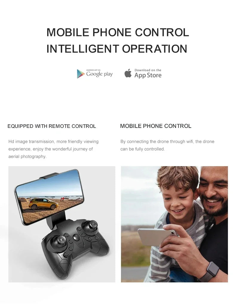 D12 Mini Drone 4k Profession HD Wide Angle Camera 1080P WiFi FPV Drone Camera Height Keep Drones Camera Helicopter Toys Gifts
