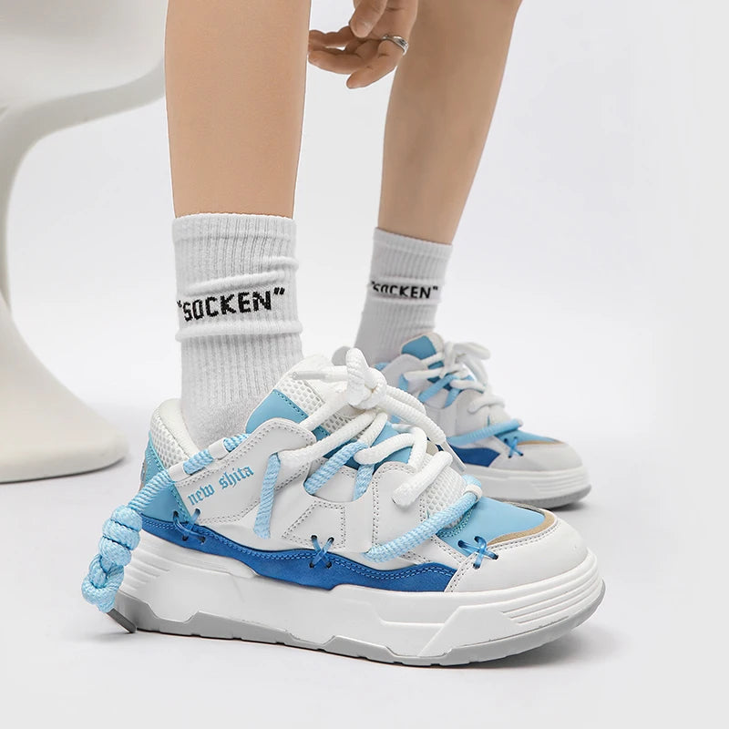 Women's Luxary Chunky Sneakers 2024 Mesh Breathable Shoes for Men Sports Running Casual Ladies Fitness Vulcanize Shoes