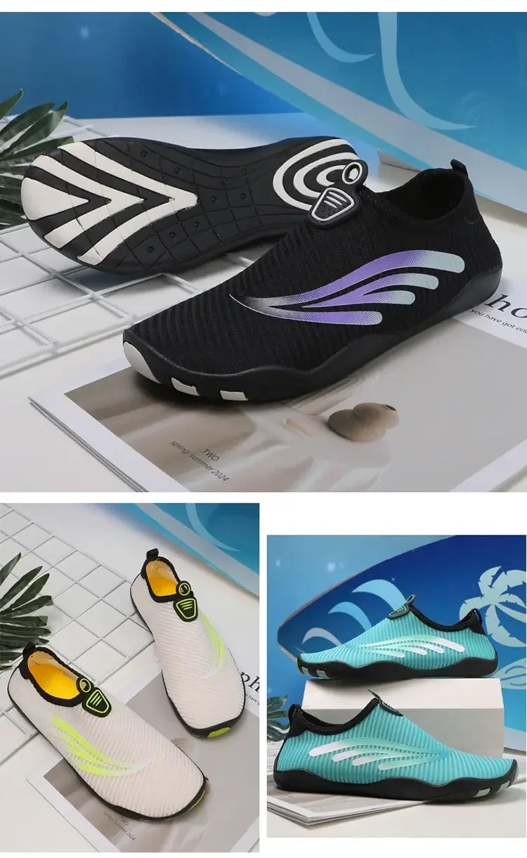 Unisex Indoor Fitness Special Shoes Parent-Child Couple Vacation Beach Swimming Shoes Men Snorkeling Quick Dry Aqua Shoes #27-42